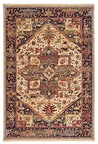 THEKO Saharna Teppich Beige 60x85 Schurwolle
