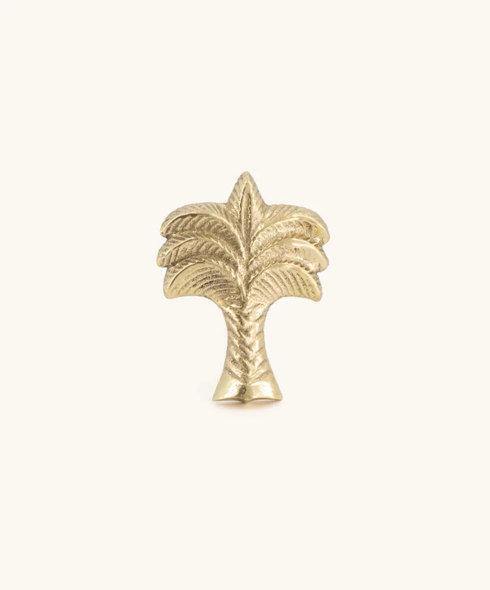 Doing Goods Wanda Palmtree Möbelknopf Palme Messing