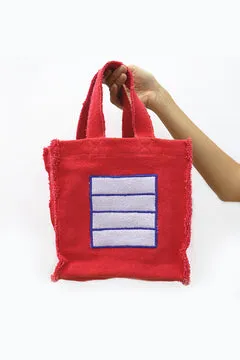 Lorena Canals Red Cell Stofftasche rot Baumwolle