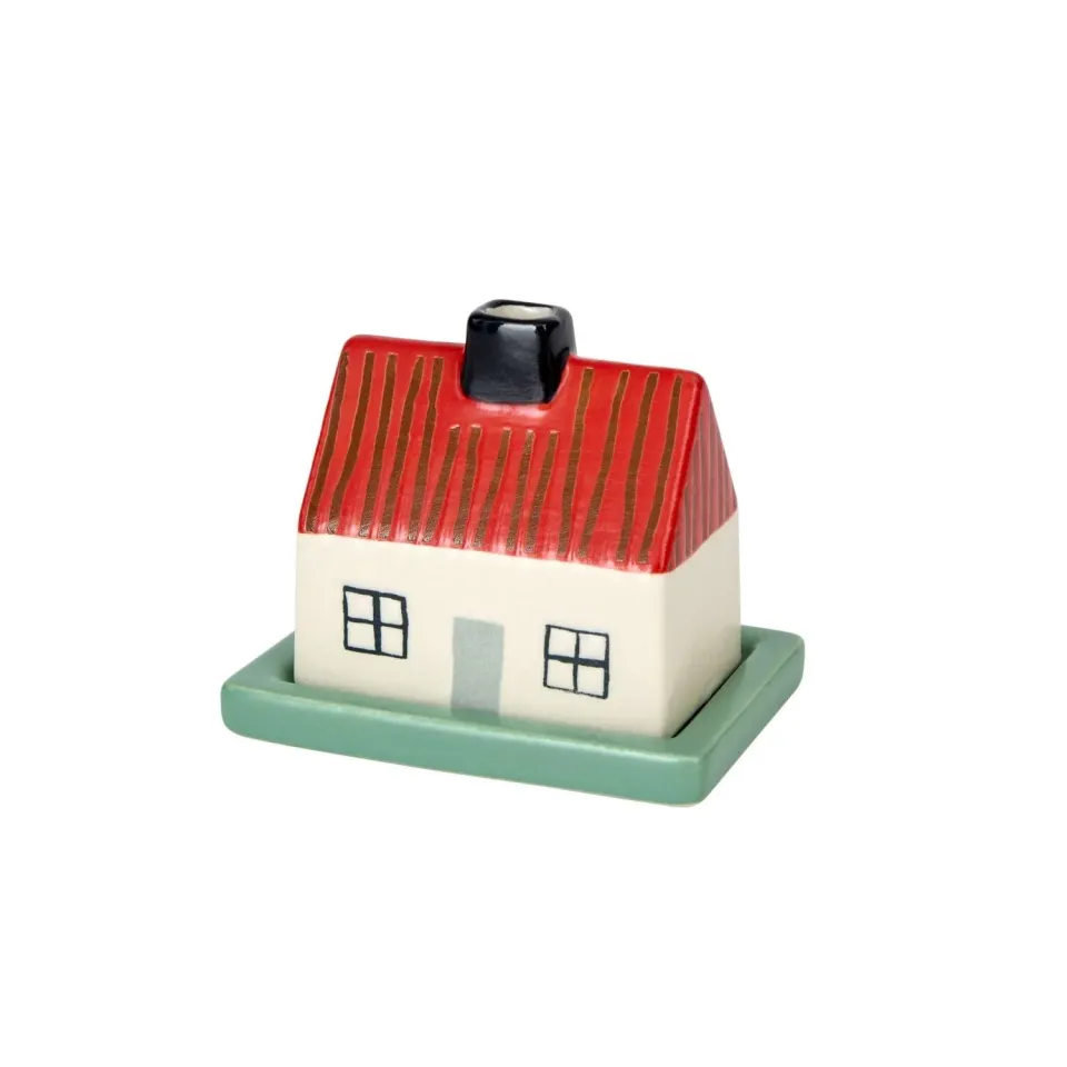 Donna Wilson Little Hiding House Dose Steinzeug weiß