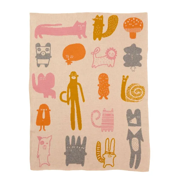 Donna Wilson Creatures Mini Decke Baumwolle 90cm