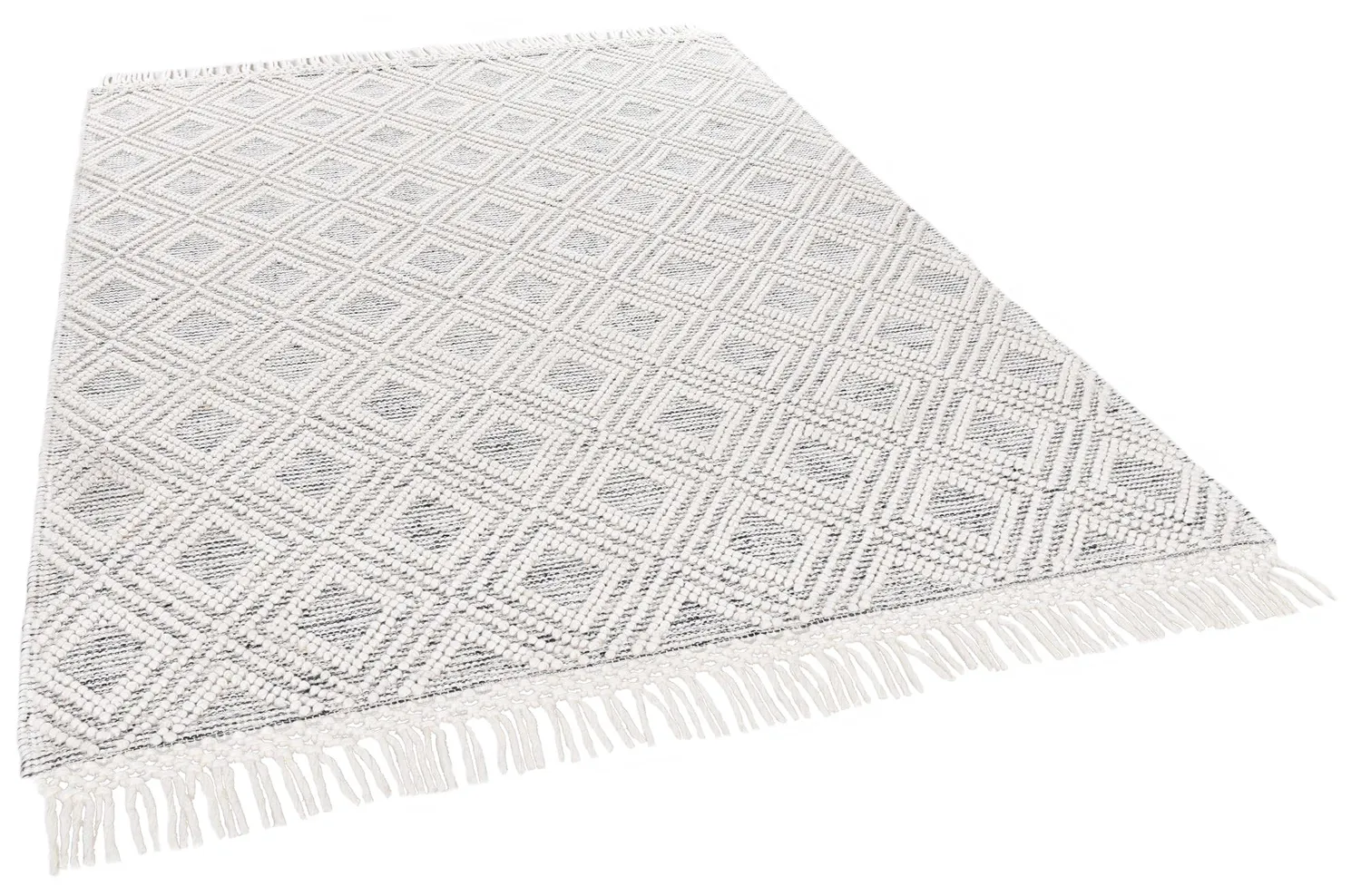 THEKO Visby Wollteppich Natur Multi 90x160 cm