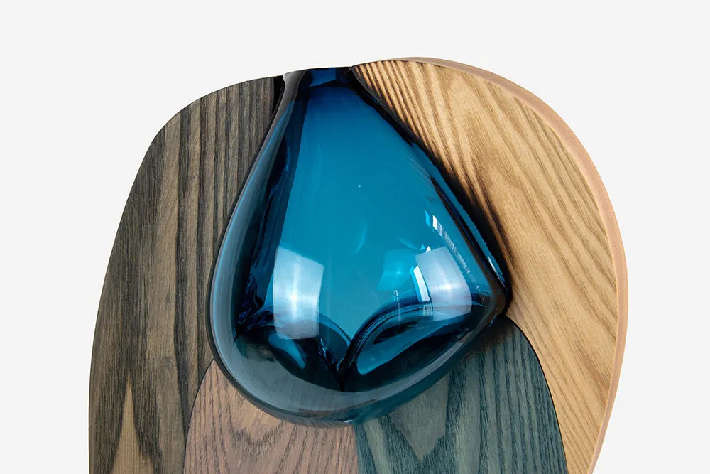 Donna Wilson Sculpture 1 Skulptur Holz Blau 57cm