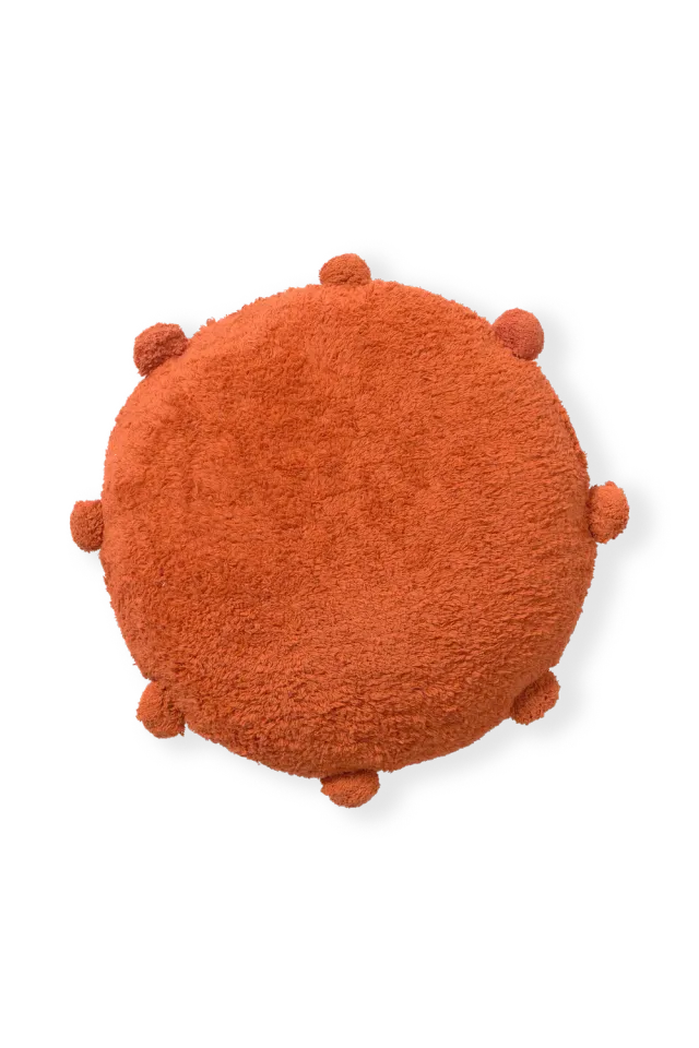 Lorena Canals Bubbly Bodenkissen 48x48 Terracotta rund