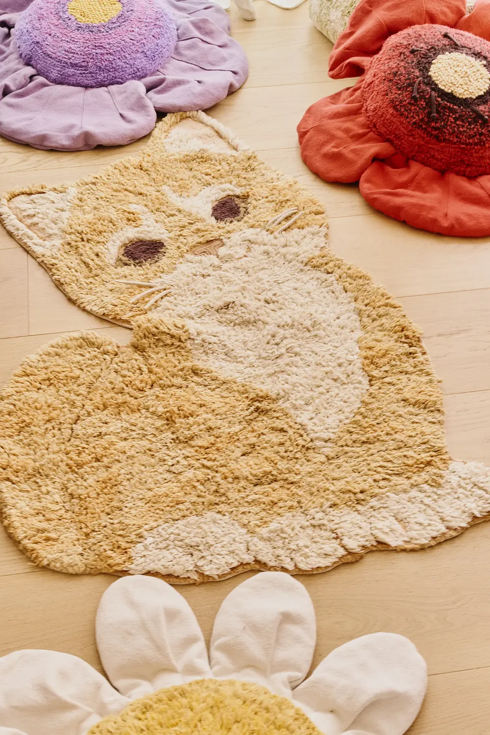 Lorena Canals Ginger the Cat Kinderteppich 85x130 waschbar