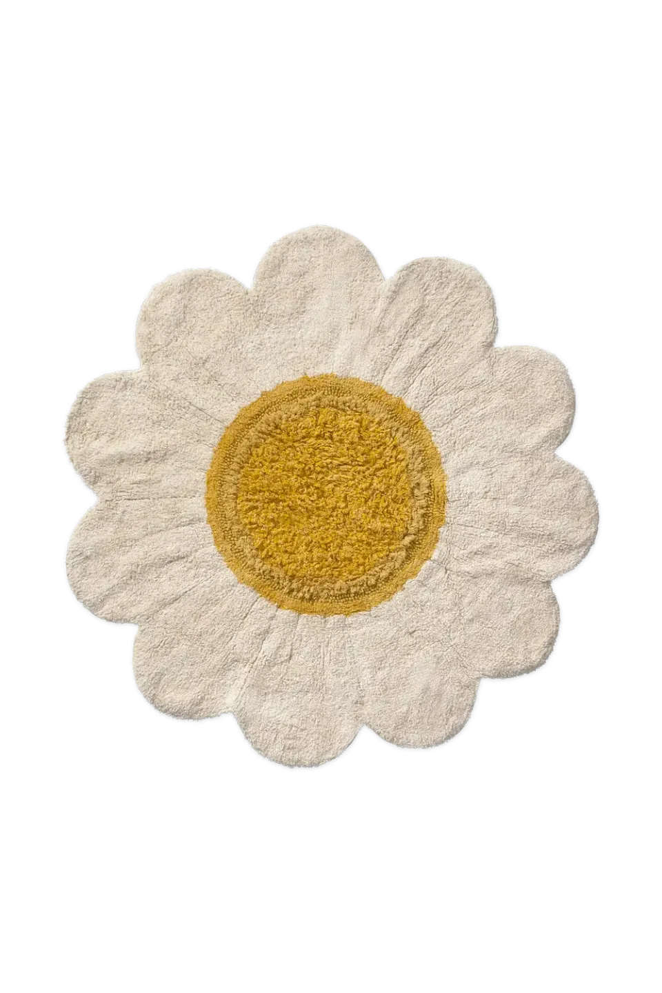 Lorena Canals White Daisy Teppich 120 cm waschbar Baumwolle