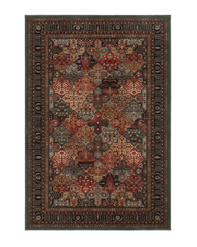 HC Interior Rugs Napoleon 43009-400 Teppich Grün 160x240 Wolle