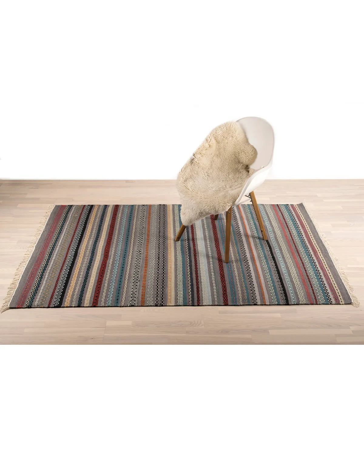 HC Interior Rugs Denver 5900-080 Kelim Multi 140x200 Fransen