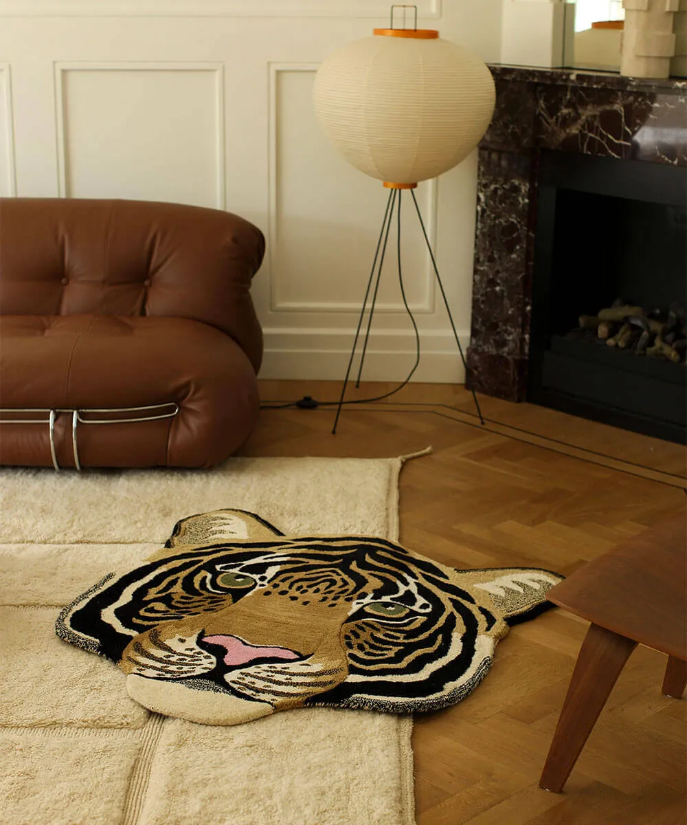 Doing Goods Tapis Amis Rajah Tiger Large Teppich Wolle