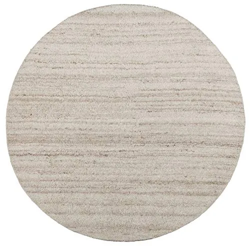 THEKO Royal Berber Teppich rund 150 cm Melange Schurwolle