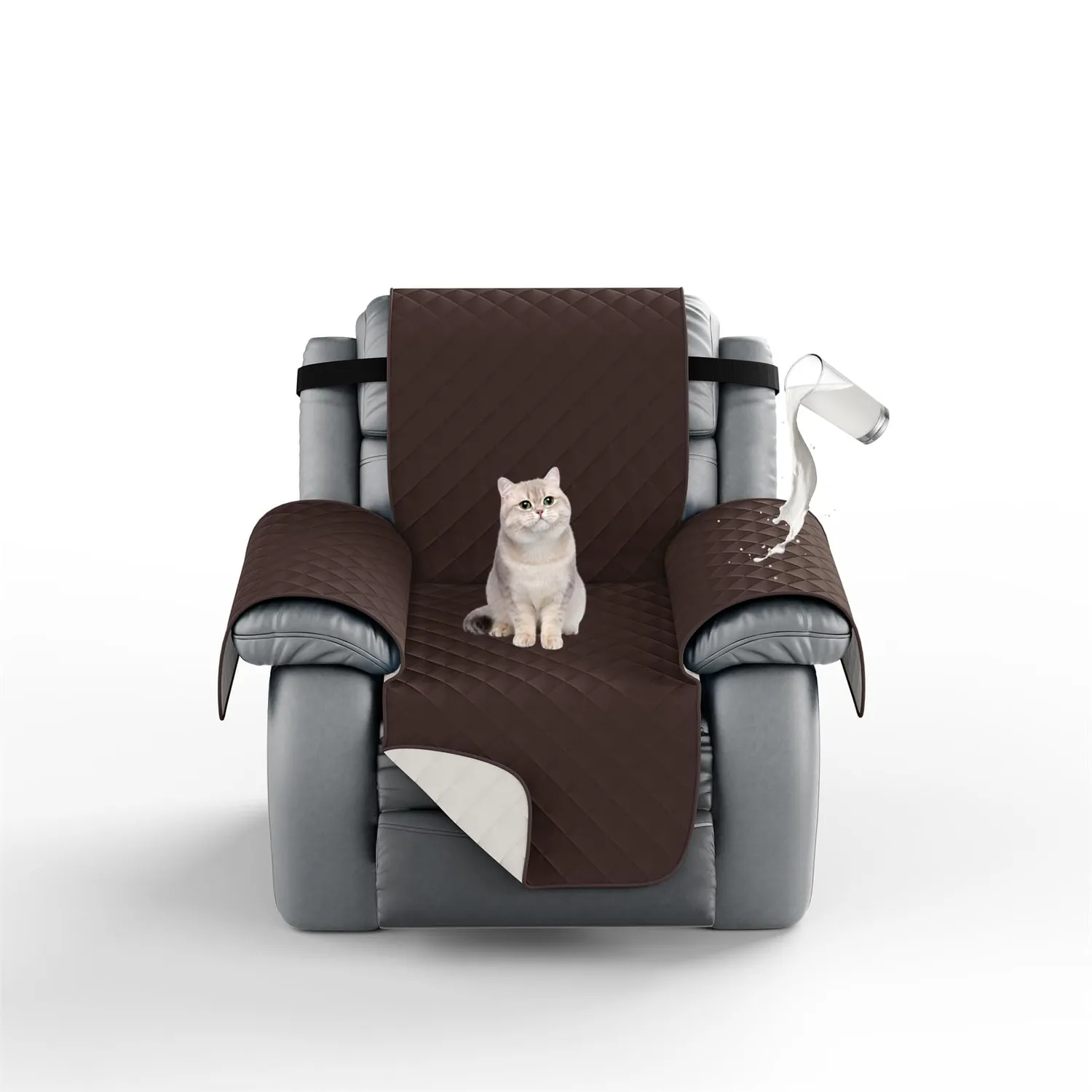 HonunGron Sofa Überzug 3 Sitzer Khaki wasserdicht