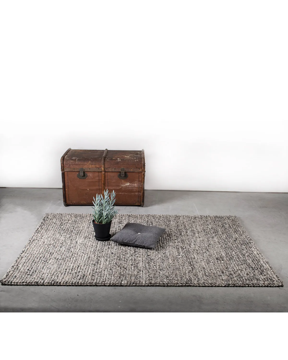 HC Interior Rugs Dublin 7200-235 Teppich Grau Wolle
