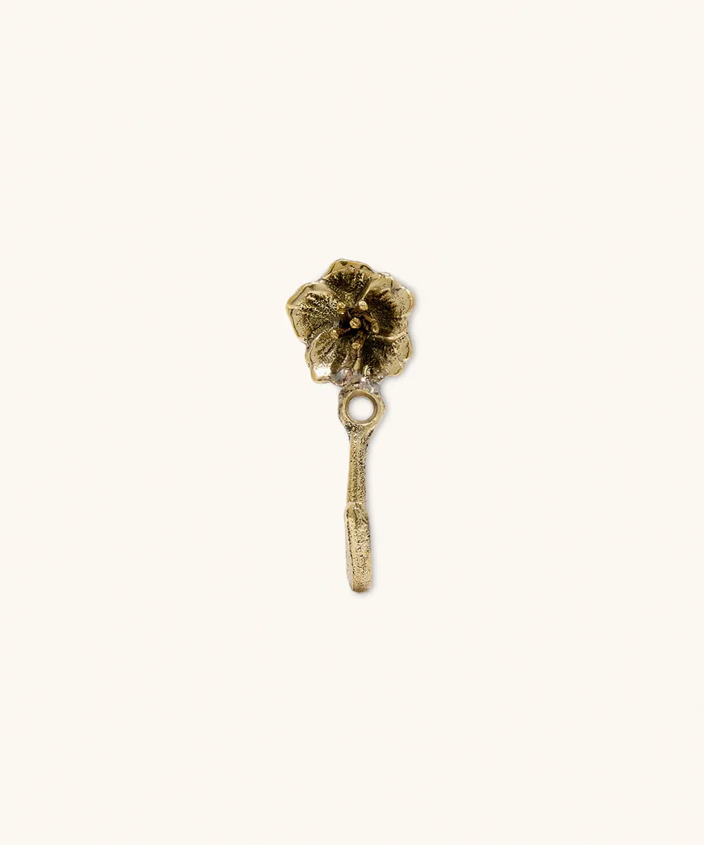 Doing Goods Maisie Mini Wandhaken Blume gold 5x2cm klein