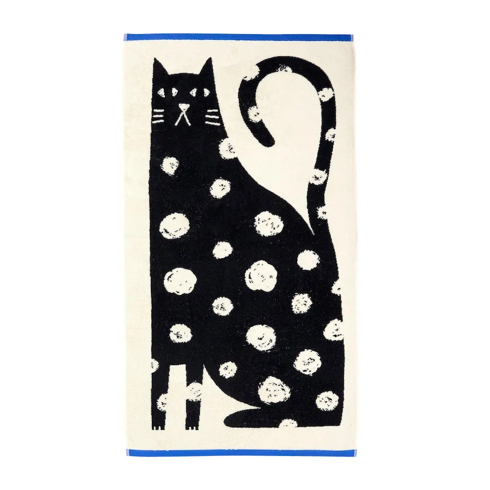 Donna Wilson Lazy Cat Handtuchset 4-teilig Baumwolle