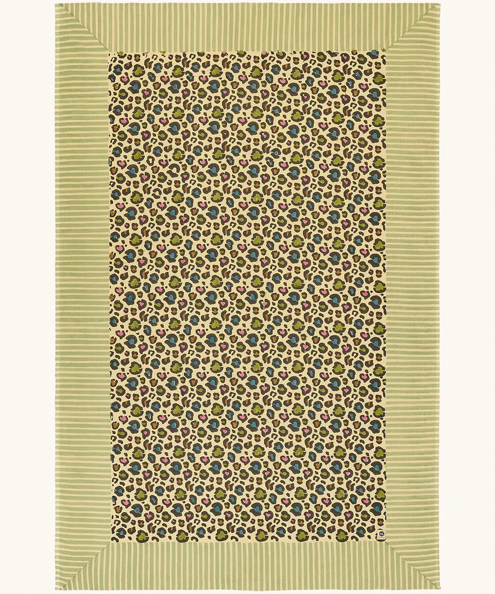 Doing Goods Disco Leopard Single Plaid Decke 220x140 Beutel