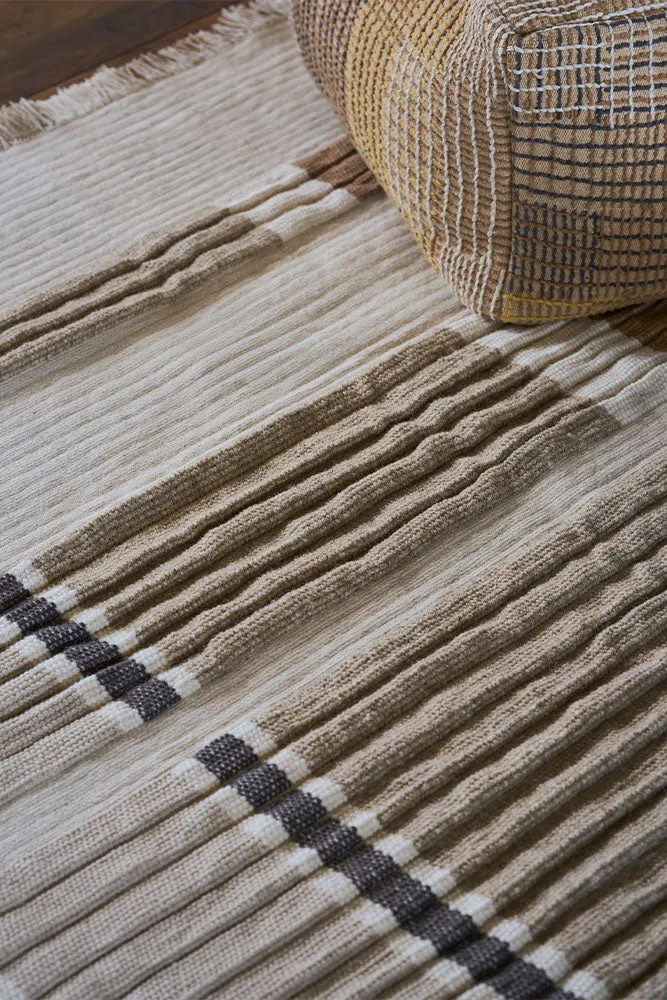 Lorena Canals Columns Natural Handloom-Teppich 140x200 Wolle