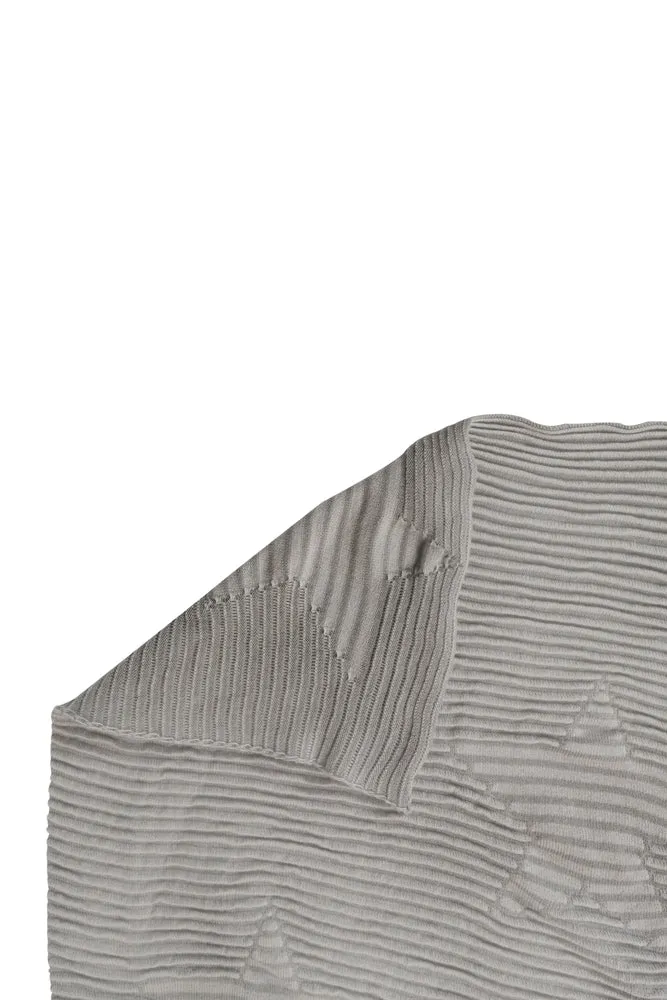 Lorena Canals Hippy Stars Pearl Grey Babydecke 90x120 Baumwolle