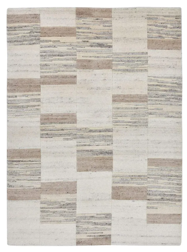 THEKO Royal Natur Teppich 90x160 cm Natur Schurwolle