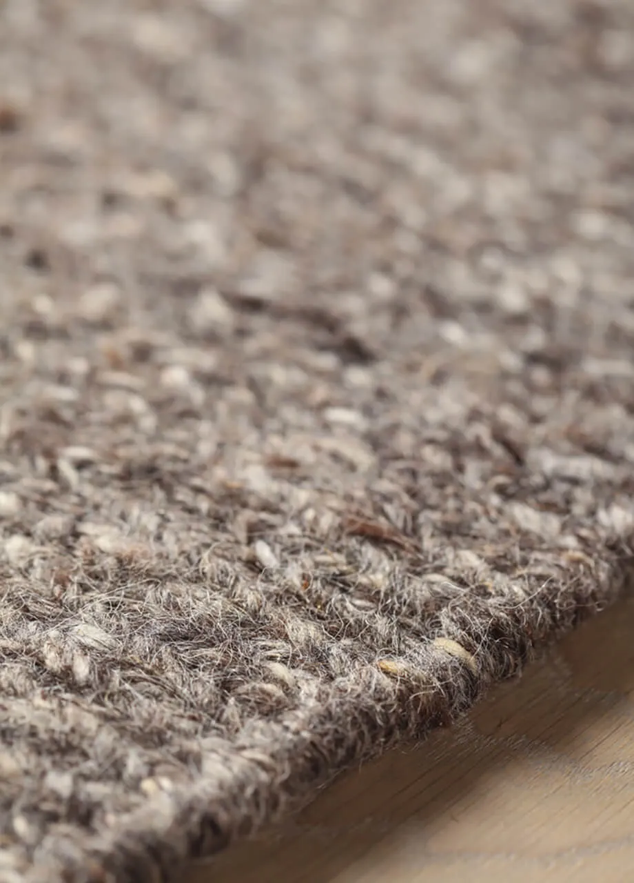 Amini Bali Wool Teppich Braun 250x200 Handgewebt
