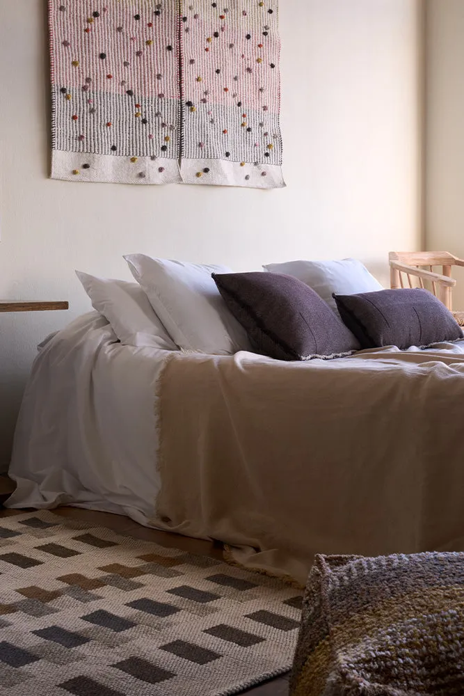 Lorena Canals Vertical Coffeebean Kissen 45x45 cm beige