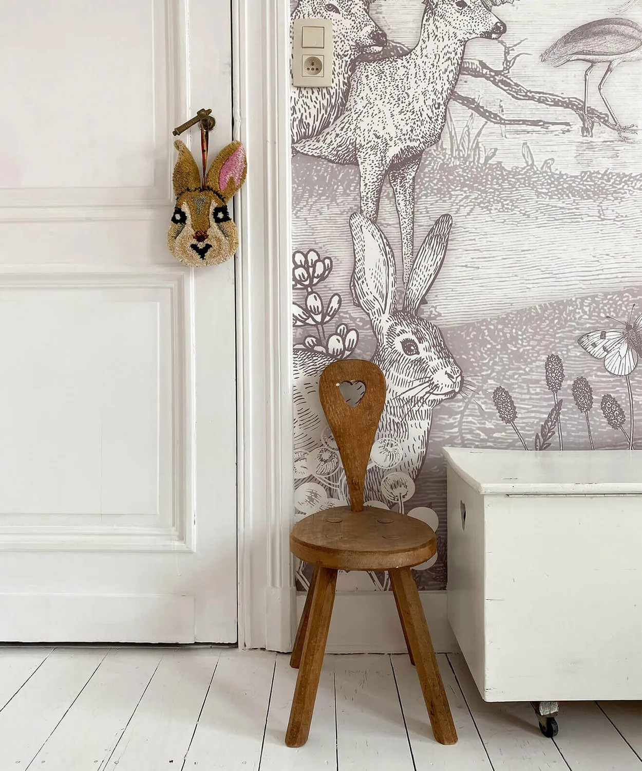 Doing Goods Betty Hase Wandanhänger Wolle mit Baumwolle