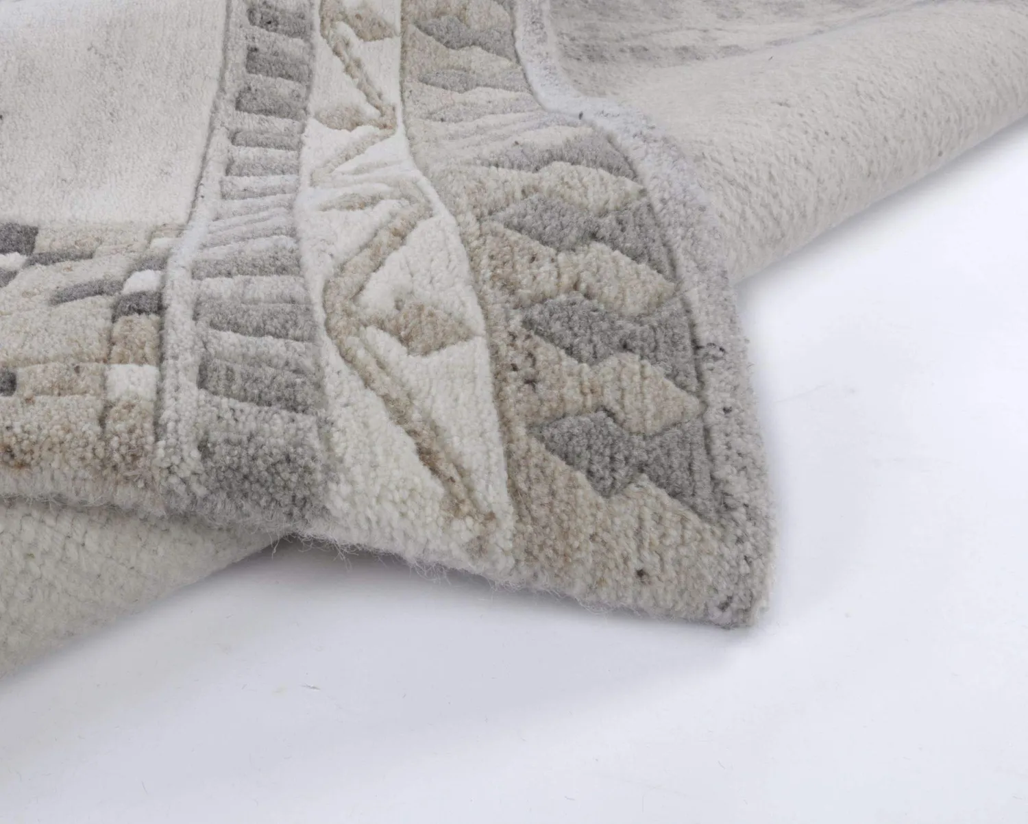 THEKO Nakarta Teppich 120x180 cm Natur Beige Schurwolle