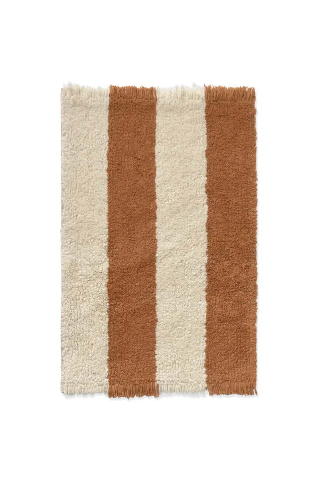 Lorena Canals Cabana Lines Cotton Muster Natural Ochre