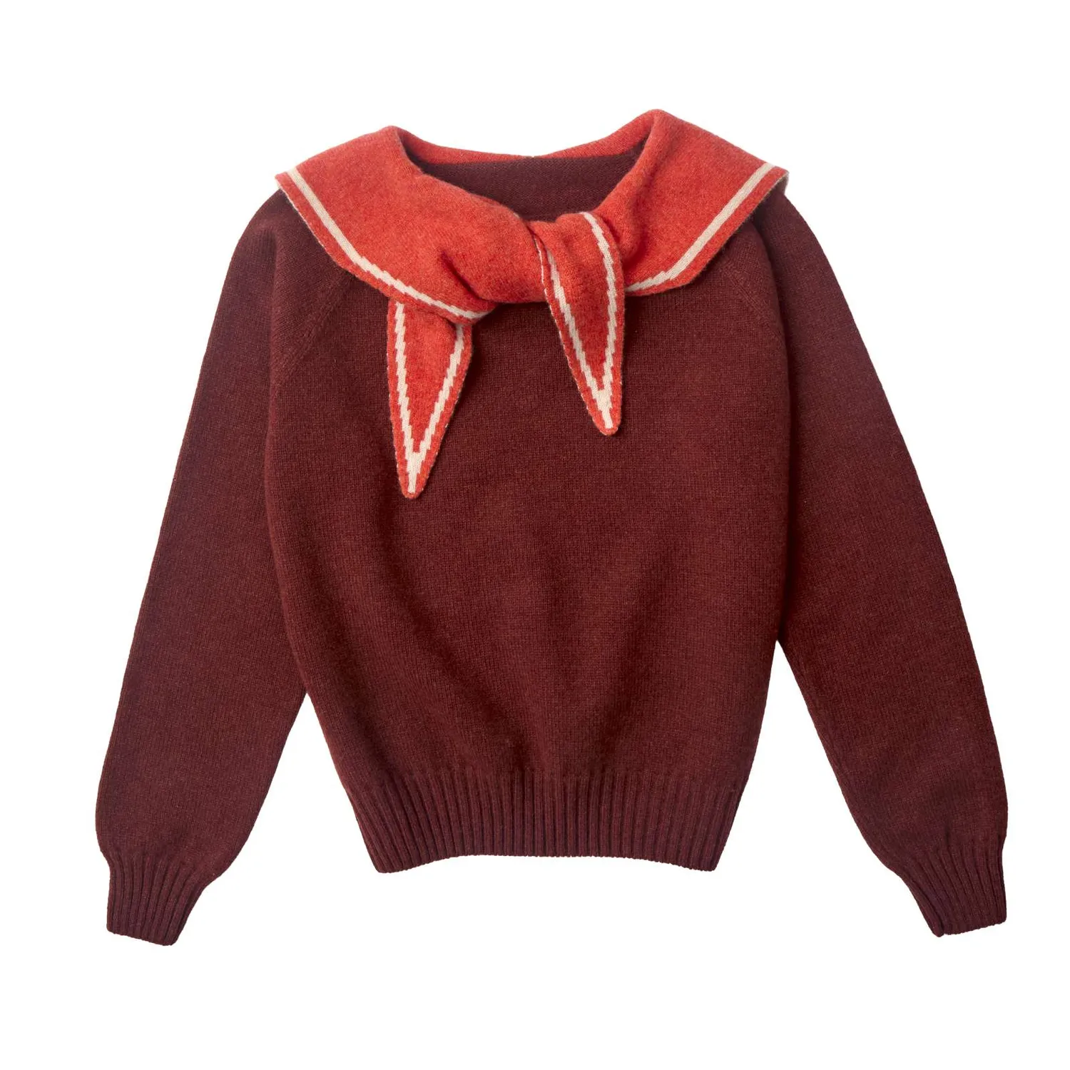 Donna Wilson Audrey Pullover Orange Lambswool