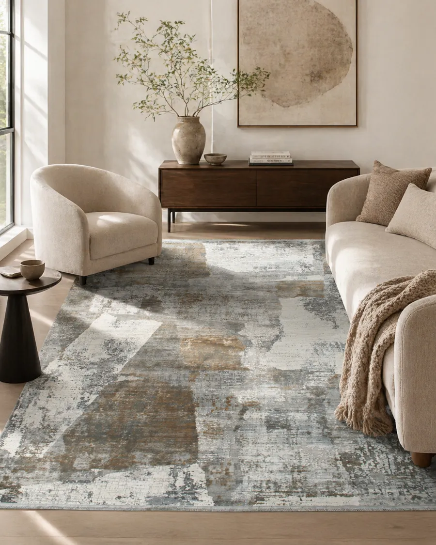 HC Interior Rugs Libra 1755-256 Teppich Light Grey Chestnut