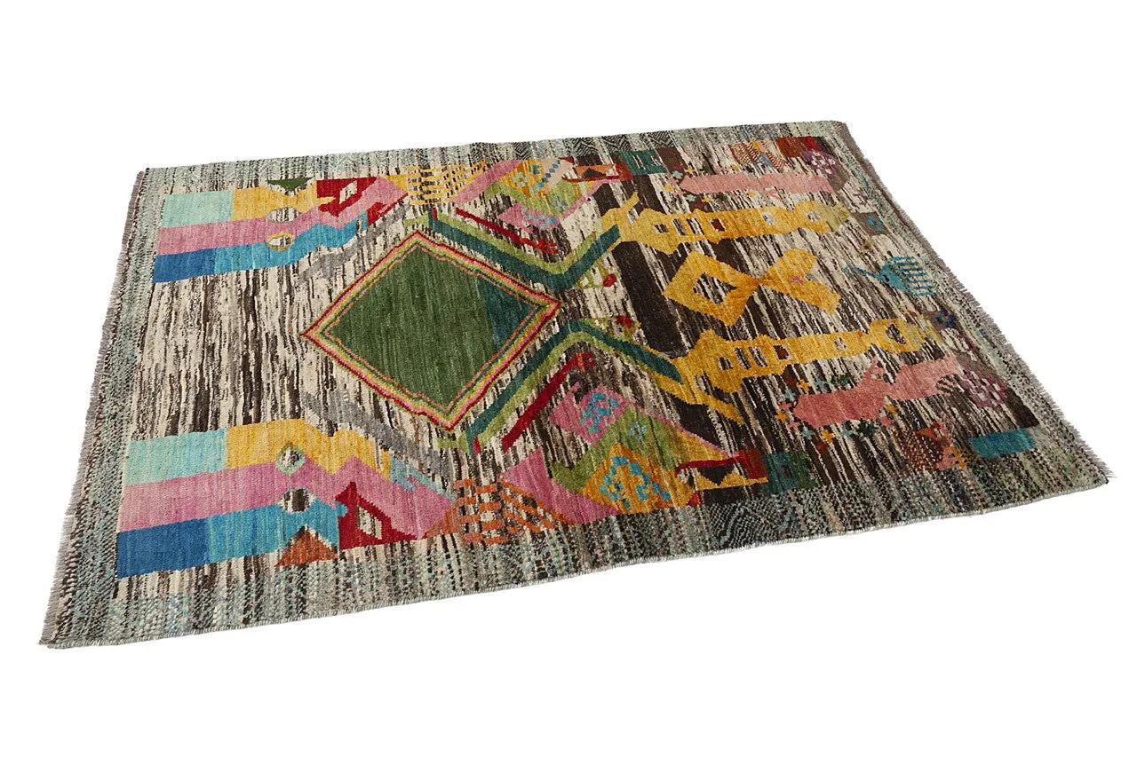 Amini Taimany Teppich 180x121 handgeknüpft