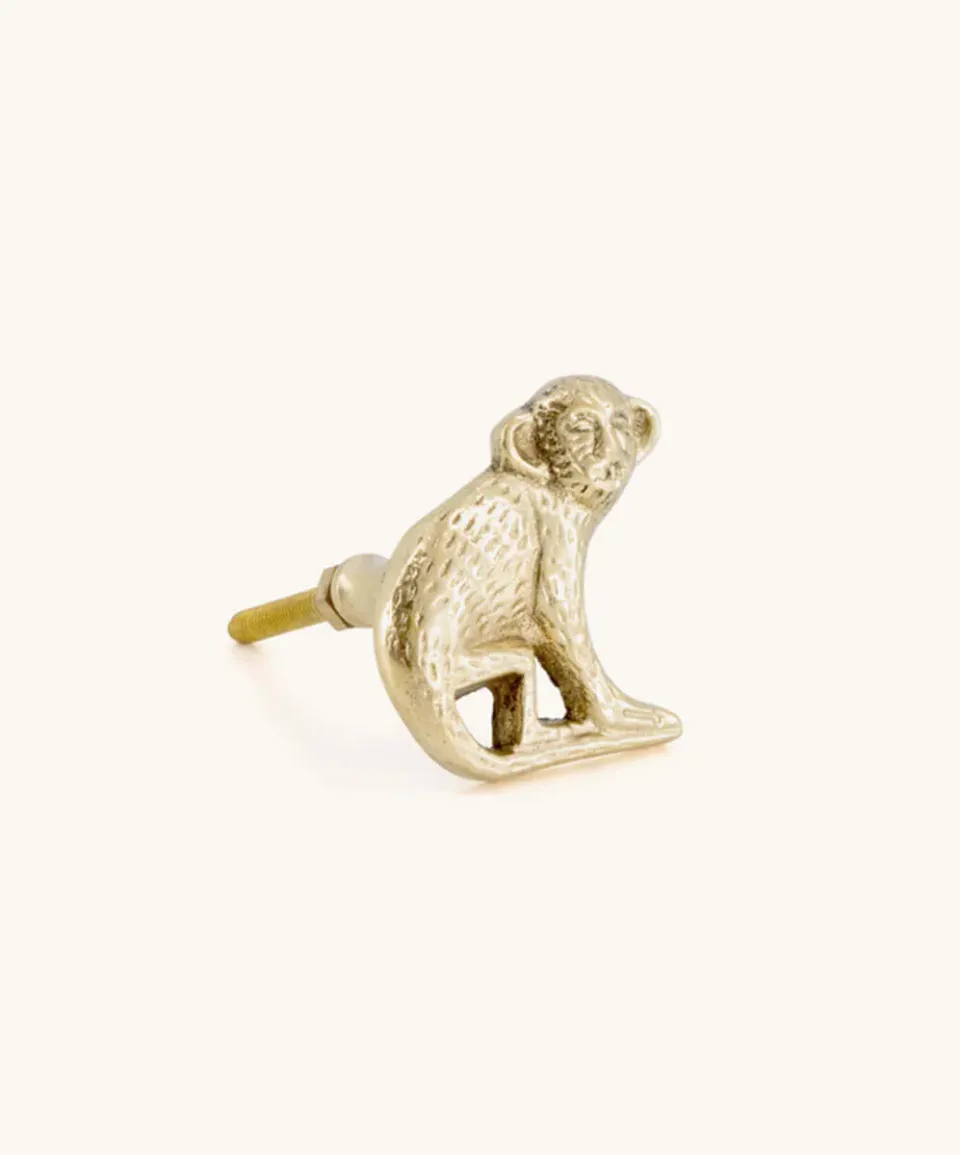 Doing Goods Peppin Möbelknopf Monkey Left Messing