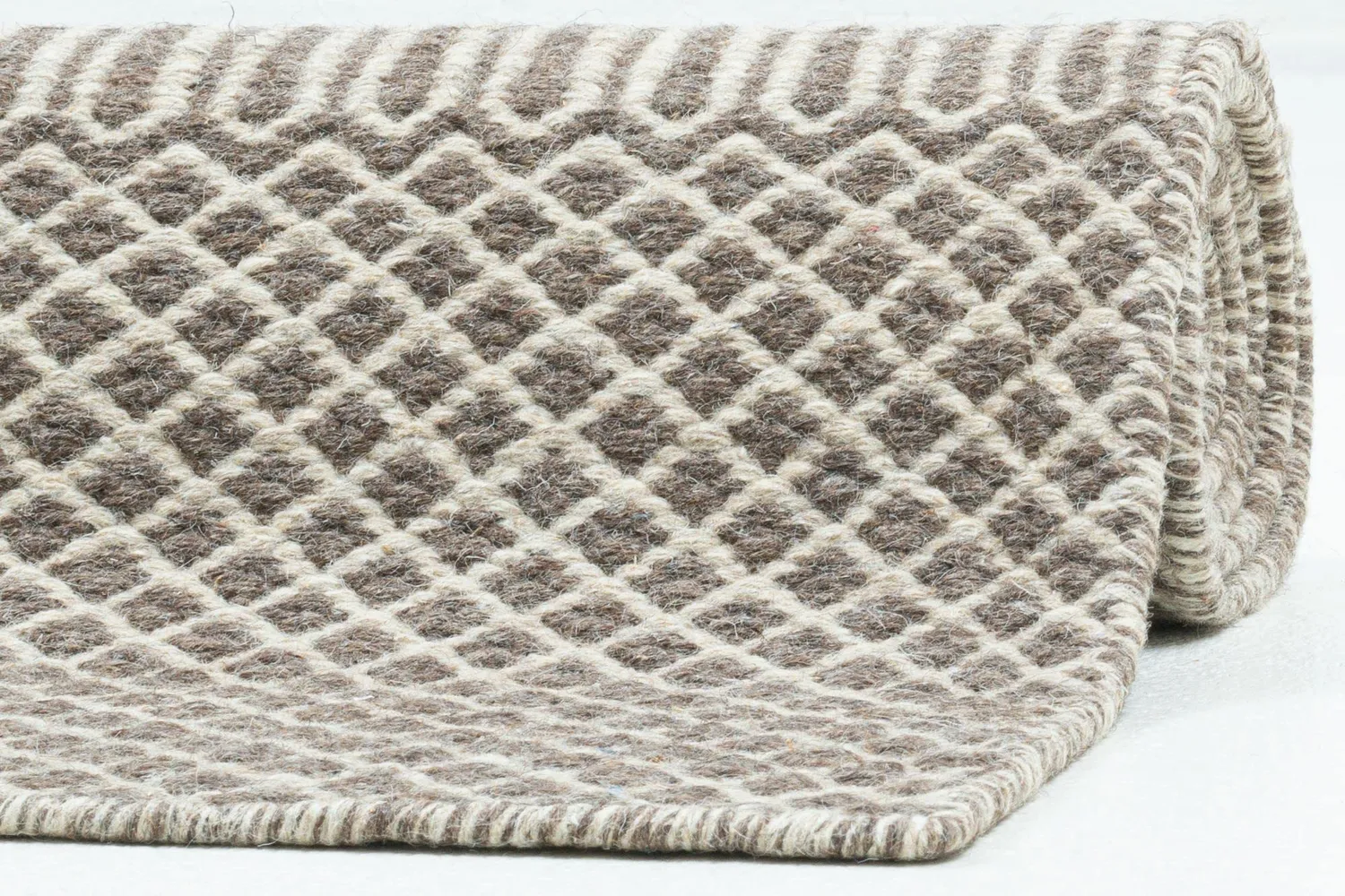 THEKO Trondheim PO-501 Teppich Natur 65x130 Wolle
