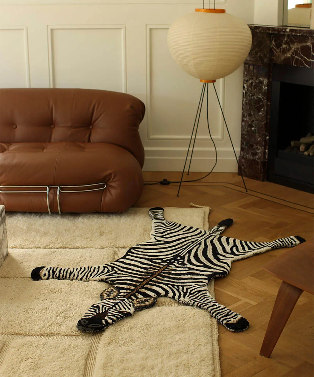 Doing Goods Stripey Zebra Teppich Large Wolle handgetuftet