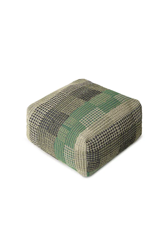 Lorena Canals Monstera Sitzpouf 54x54x27cm grün wendbar