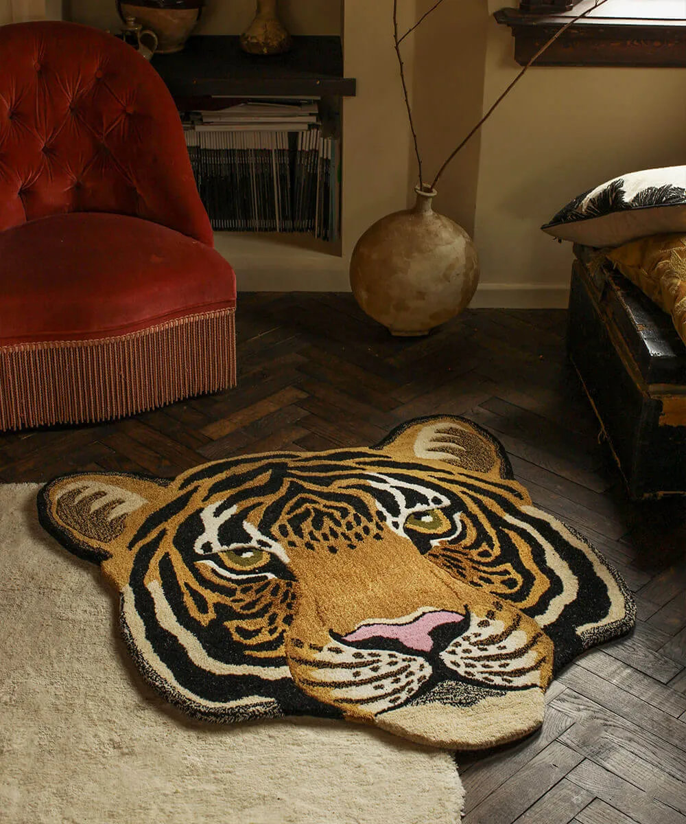 Doing Goods Tapis Amis Rajah Tiger Large Teppich Wolle
