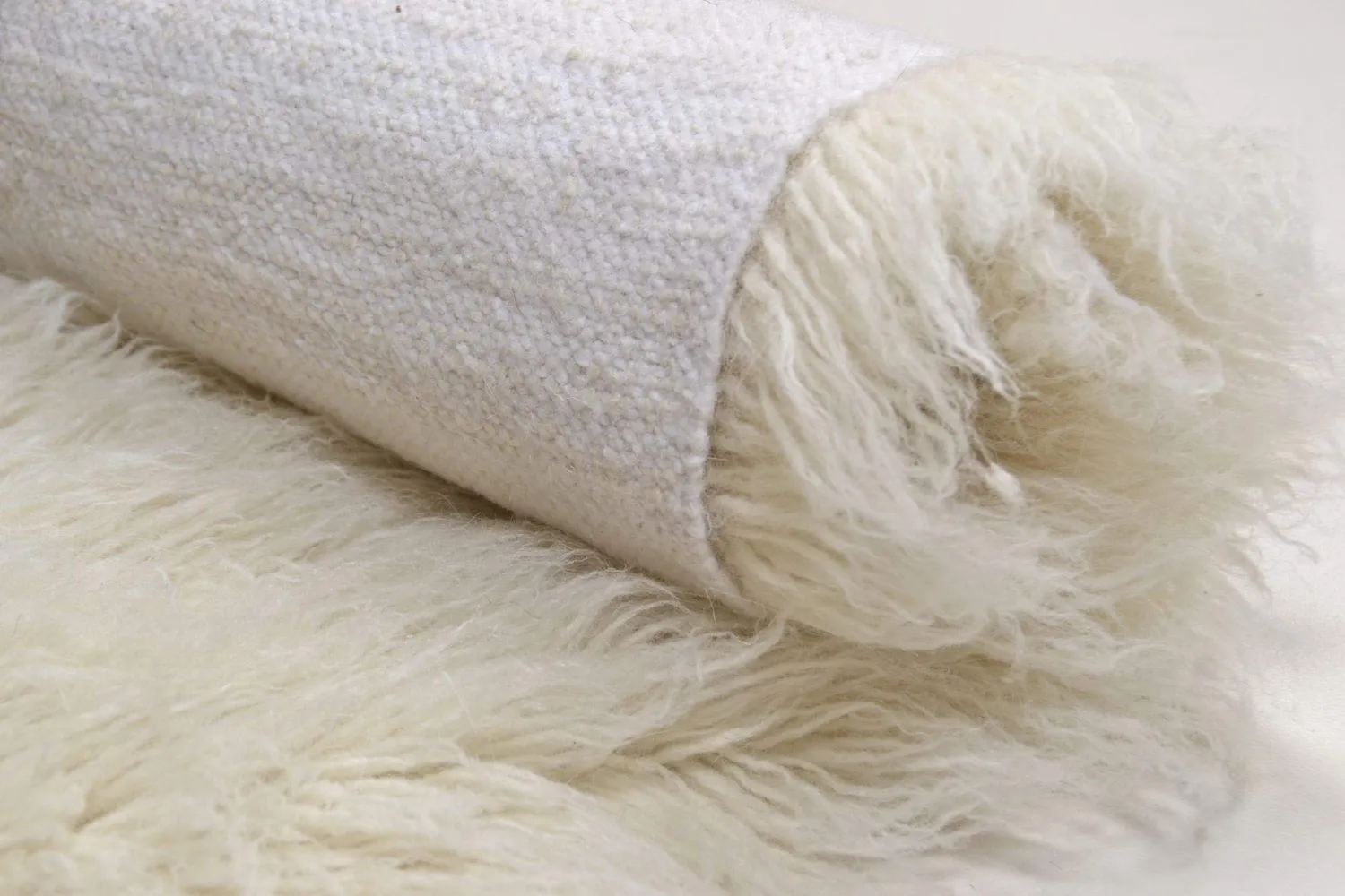THEKO Flokos 2450 Flokati 60x90cm Natur Schurwolle