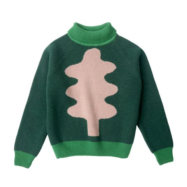 Donna Wilson Oak Leaf Jumper Rollkragenpullover Lammwolle M