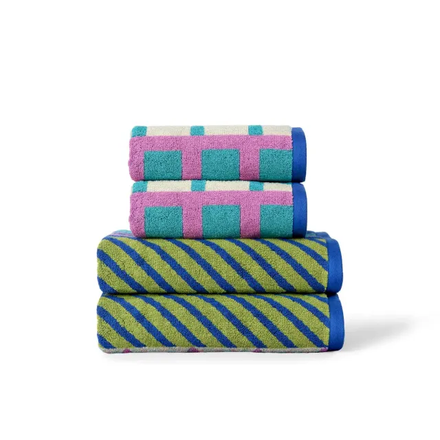 Donna Wilson Circus Towels Handtuch-Set 4-teilig Baumwolle