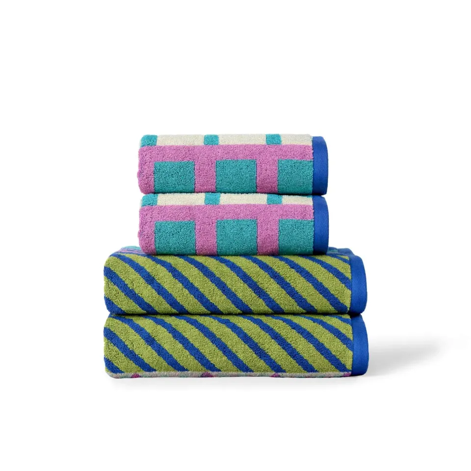 Donna Wilson Circus Towels Handtuch-Set 4-teilig Baumwolle