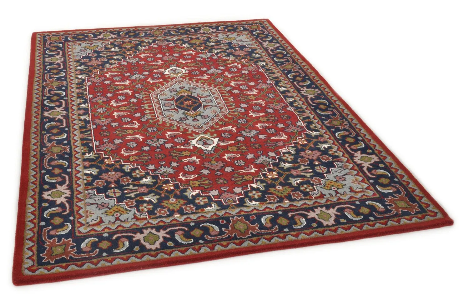 THEKO Royal Persian Teppich Rot 40x60 Schurwolle
