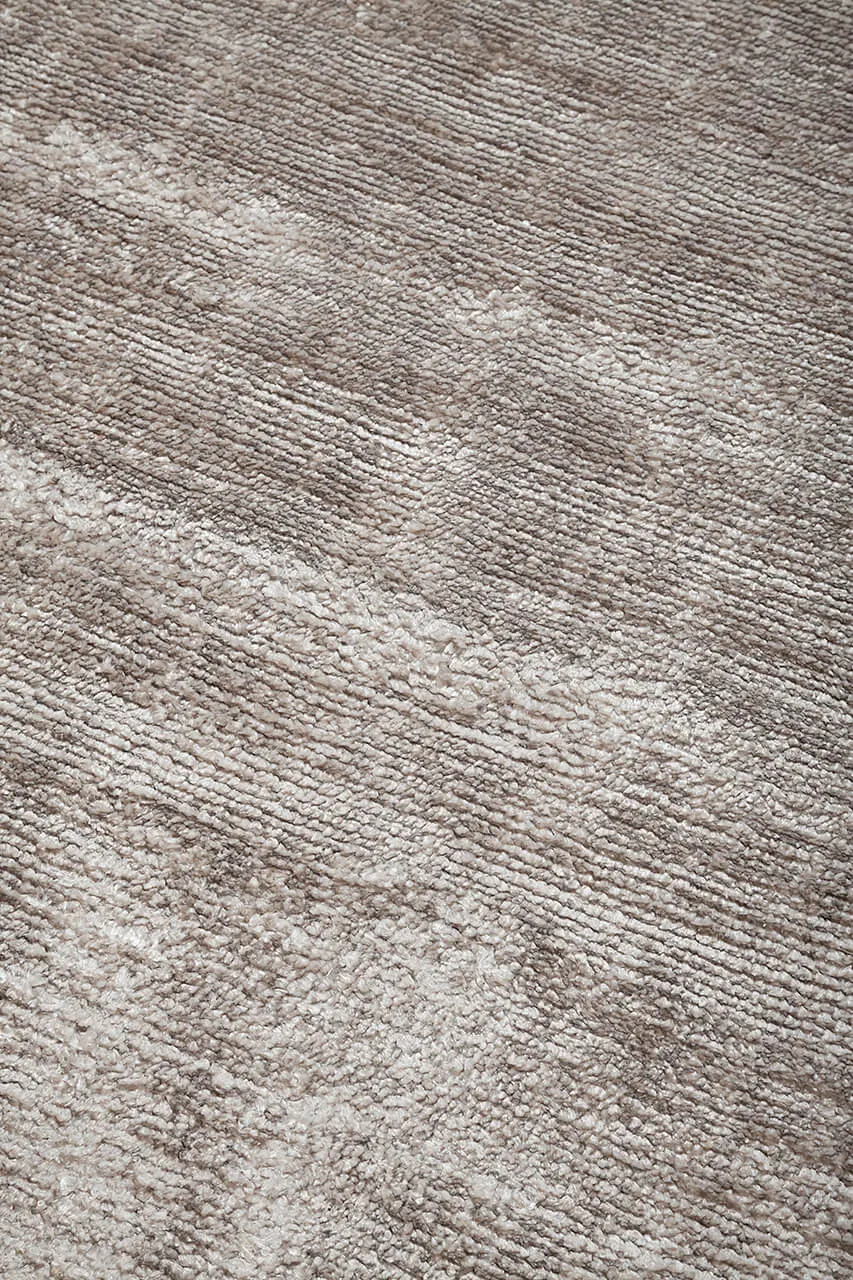 Amini Aura Teppich Grau 250x200 Bananenseide