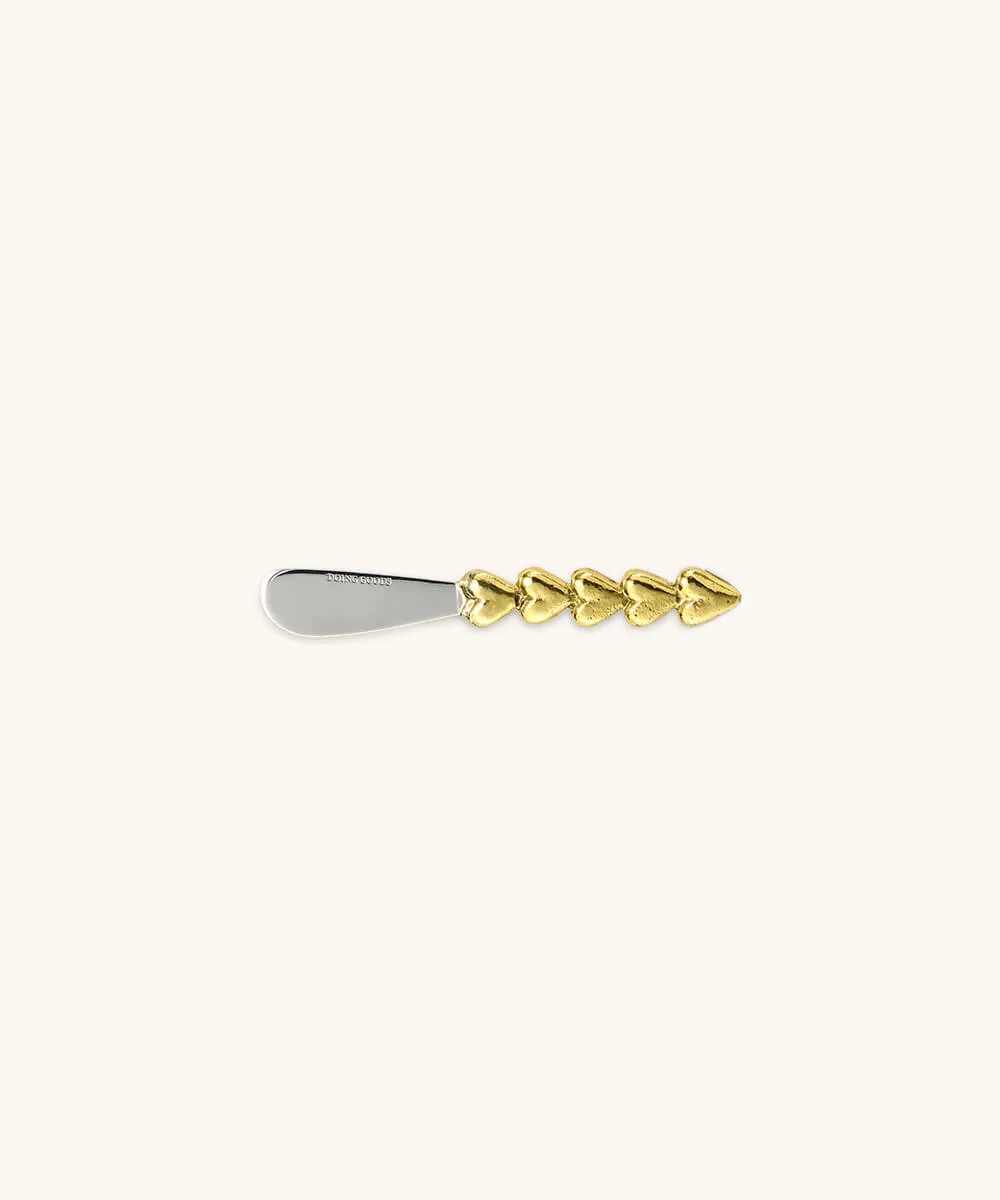 Doing Goods Holly Herz Buttermesser Messing Edelstahl