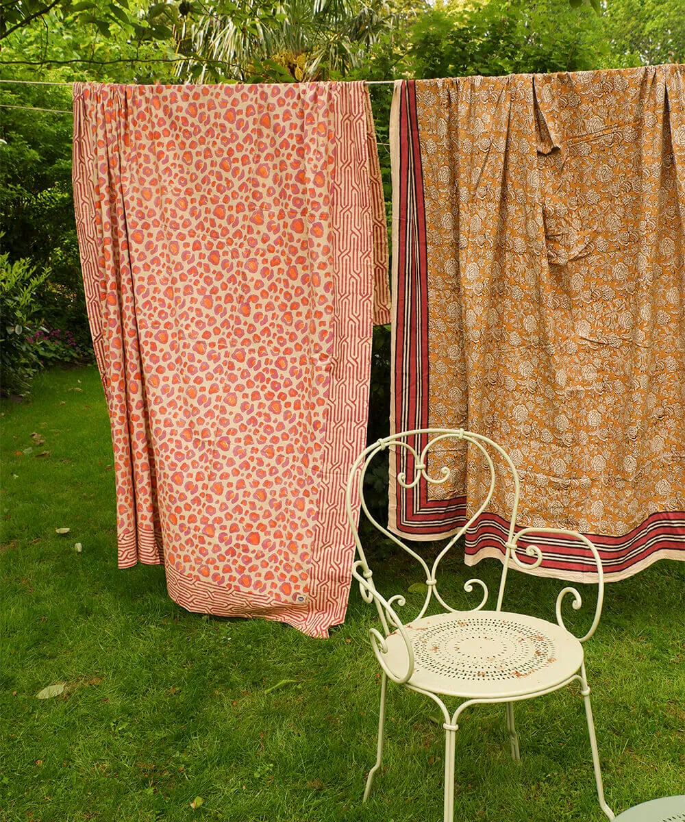 Doing Goods Pink Leopard Single Plaid Decke Rosa mit Beutel