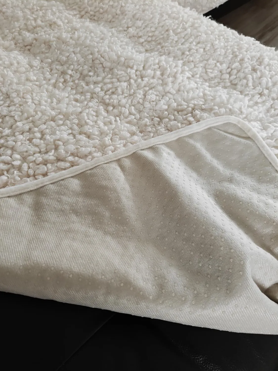 HonunGron Teddy Sofaüberwurf 70x120cm Khaki waschbar
