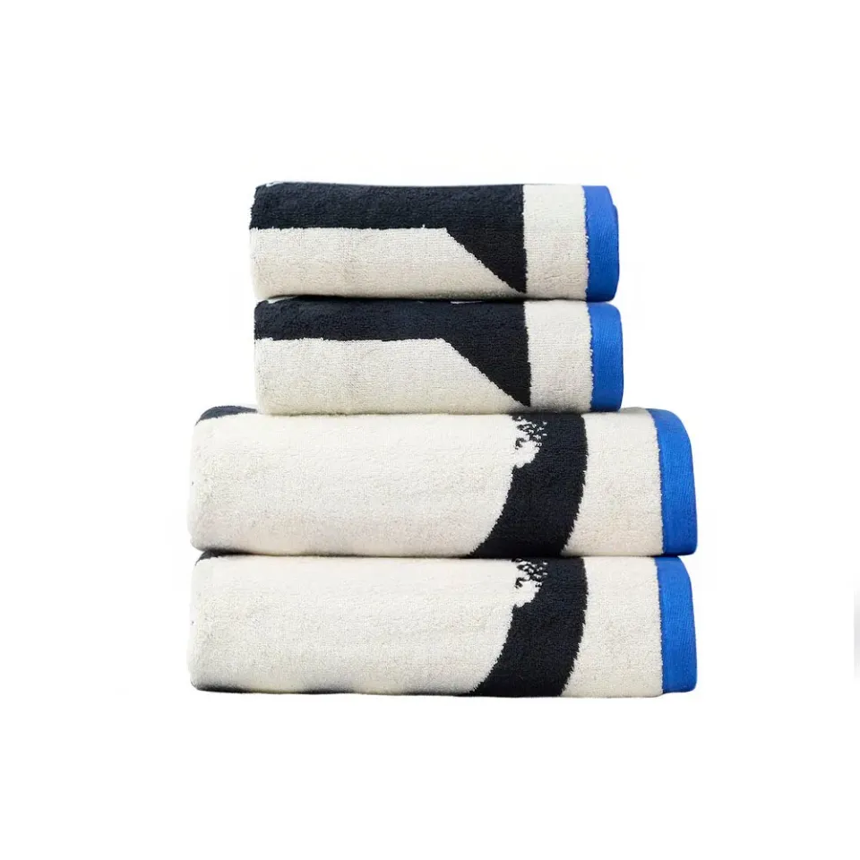 Donna Wilson Lazy Cat Handtuch-Set 4-teilig Baumwolle