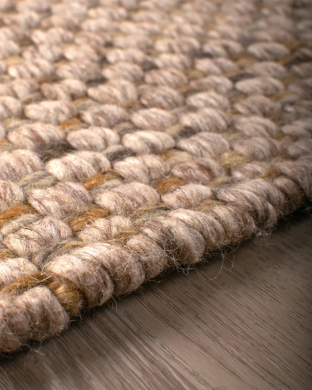 HC Interior Rugs Leeds 8001-358 Teppich Beige Honey Mix Wolle