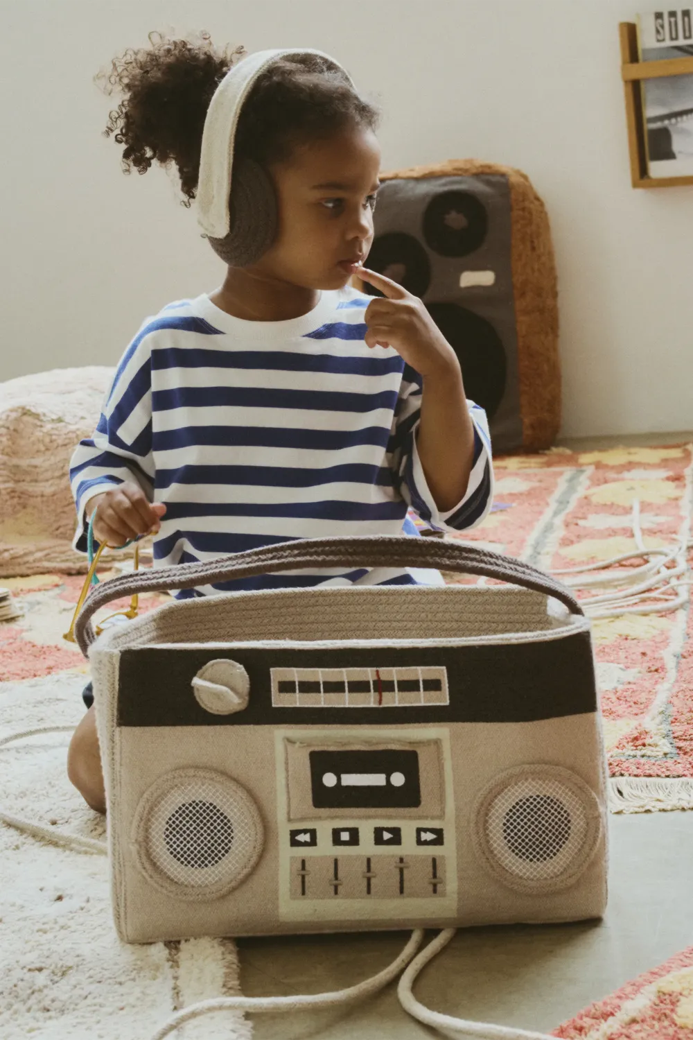 Lorena Canals Boombox Korb 35x20x21 cm waschbar