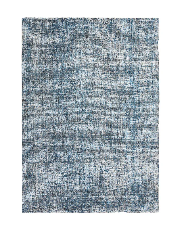 HC Interior Rugs Dundee 8124-090 Teppich Weiß-Petrol Wolle