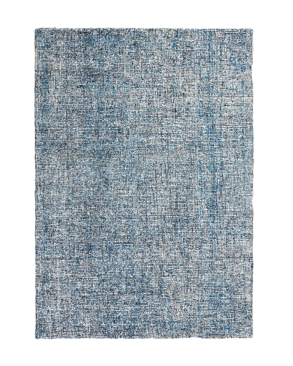 HC Interior Rugs Dundee 8124-090 Teppich Weiß-Petrol Wolle