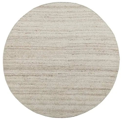 THEKO Royal Berber Teppich rund 150 cm Melange Schurwolle